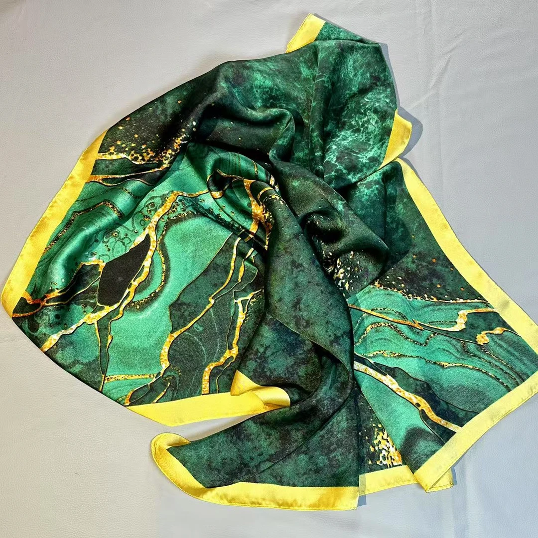 100新款百搭杭州丝绸丝巾70*70c-4068