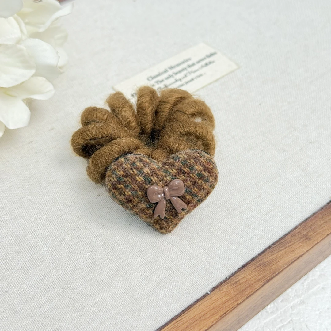 BAOSHATI/宝莎缇F-615韩版爱心蝴蝶结电话线发圈