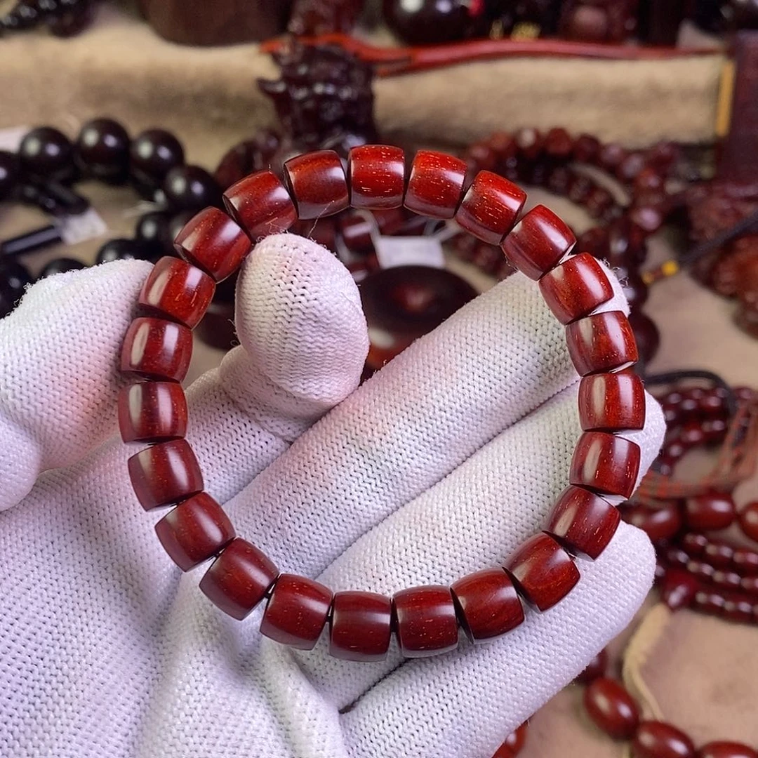 小叶紫檀手串/手链春**度无胶无蜡8✖️9