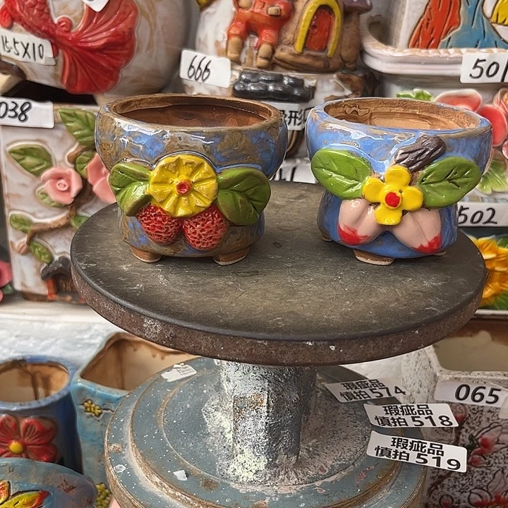 粗陶材质多肉花盆