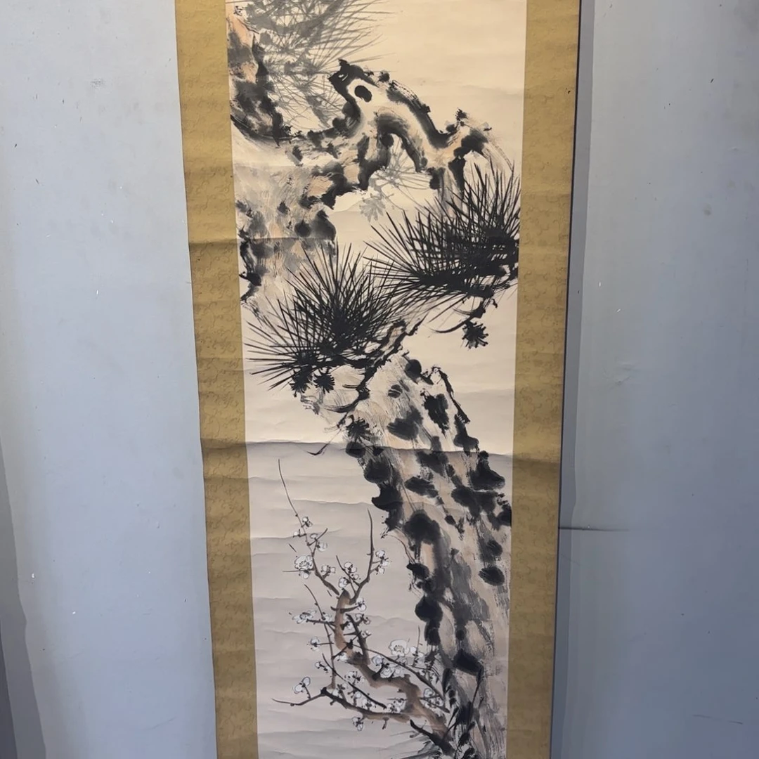 书法李*志卷轴绢本绫裱18