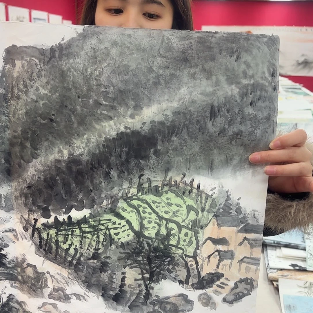 国画国画纯手工作品