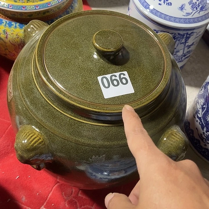 瓷片景德镇陶瓷罐大号