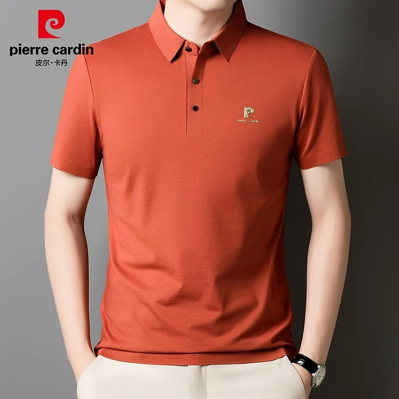【含桑蚕丝】皮尔卡丹高端轻奢男士短袖Polo衫夏季新款翻领痞帅男装