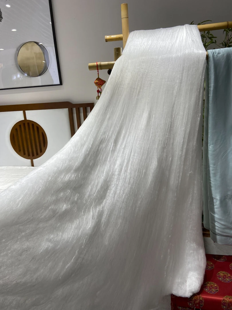 【不含被壳】手工蚕丝被胆全棉婚庆被单双人被芯
