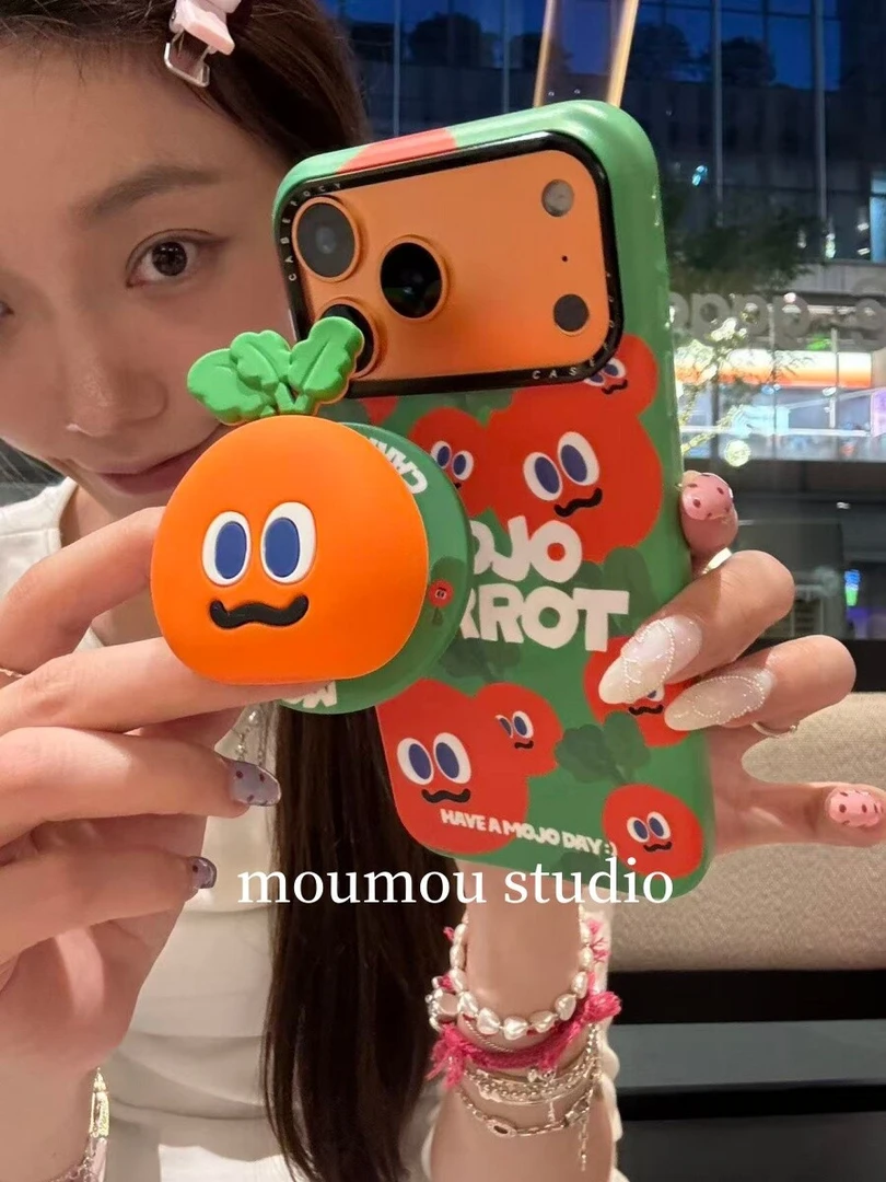 ins可爱卡通胡萝卜适用苹果iphone17promax手机壳1615韩1413菲林