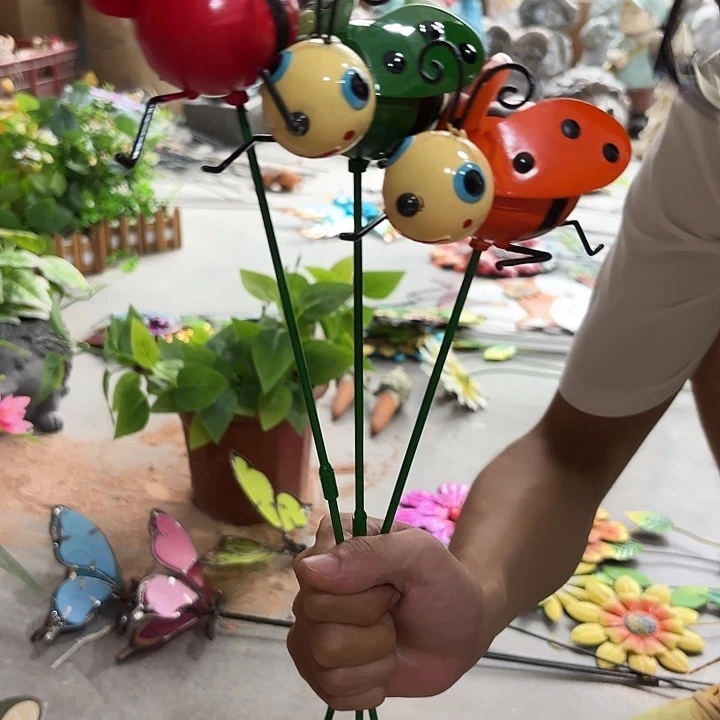 瓷片样品样品样品瓢虫花插