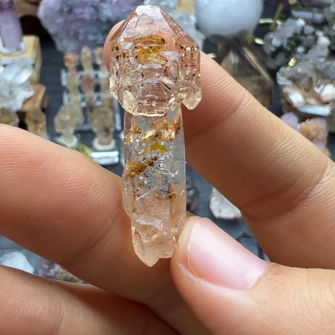 石材精品红泥权杖