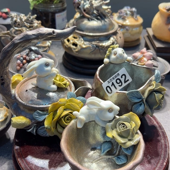 胡*柴烧茶器，纯手工制作