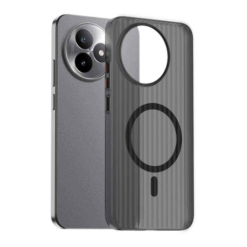 瓦楞磁吸磨砂适用红米K80至尊版手机壳redmik80Pro光栅超薄pc硬壳