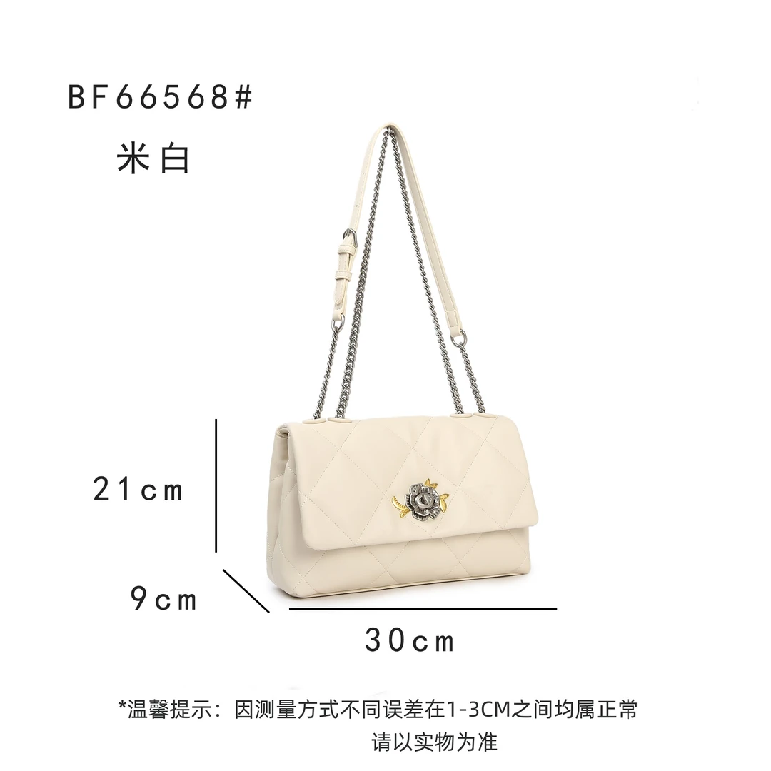 【小敏精选】渠道货BF-66568-米白轻奢时尚潮流女士手提包