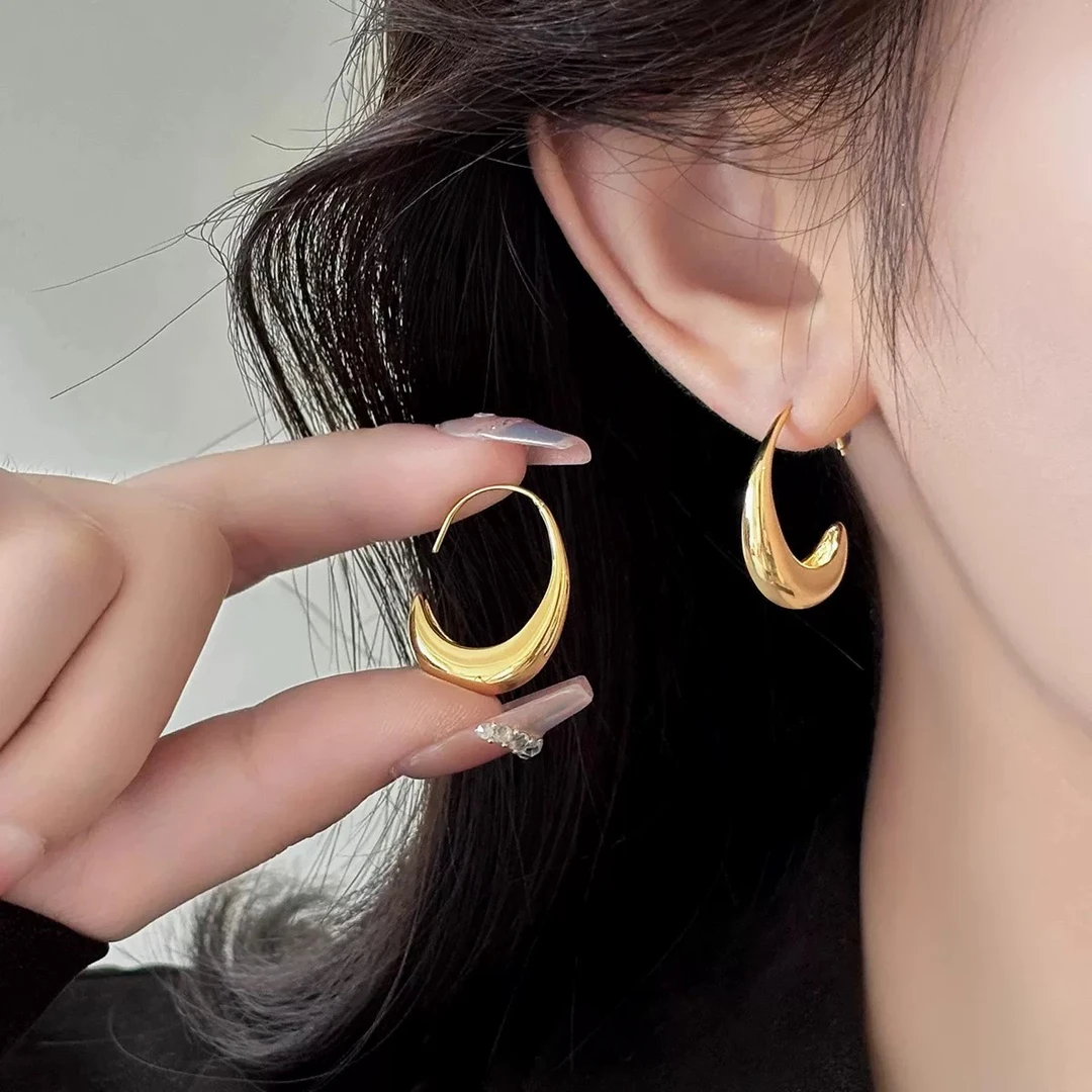 恰度｜简约时尚大气极简设计几何耳环B166