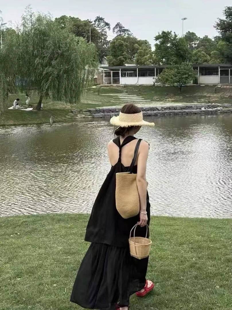 百搭甜美法式时尚气质领收腰碎花连衣裙复古优雅【400-499】