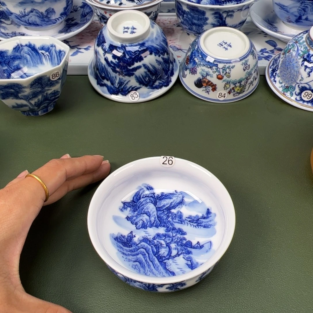 陶瓷景德镇纯手工纯手绘茶具木木26