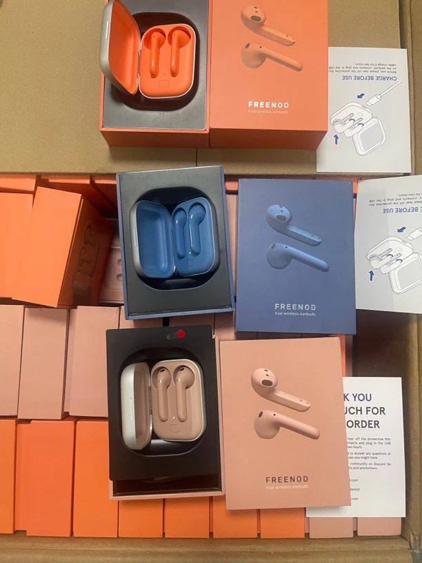 9新  捡漏费兰朵freenod真无线蓝牙耳机编号M488