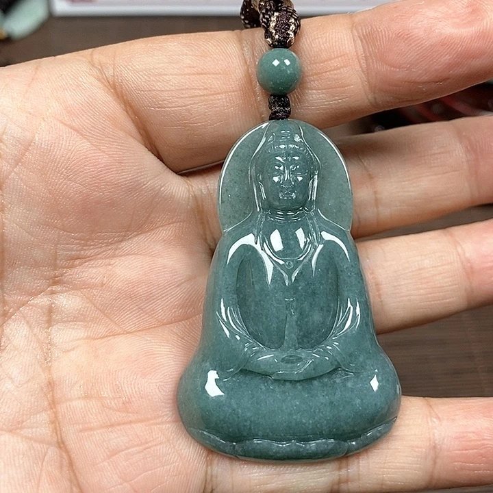 颈饰未镶嵌翡翠天然翡翠玉A货配证书