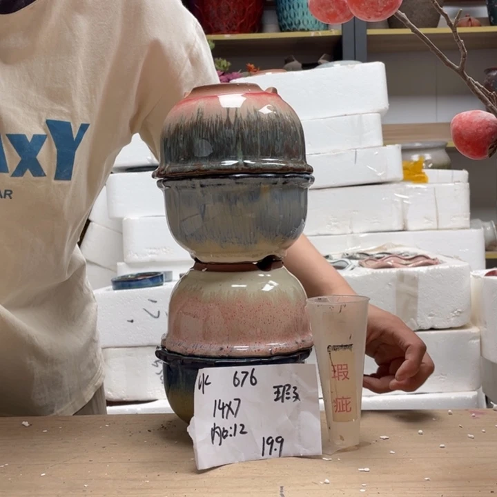 粗陶多肉花盆微瑕676