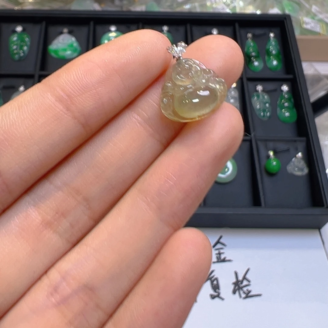 真***信翡翠未镶嵌吊坠(不含链)