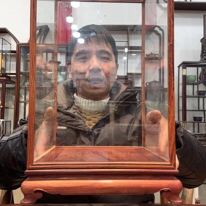 红酸枝木类h***o红酸枝巴里黄檀玻璃罩425