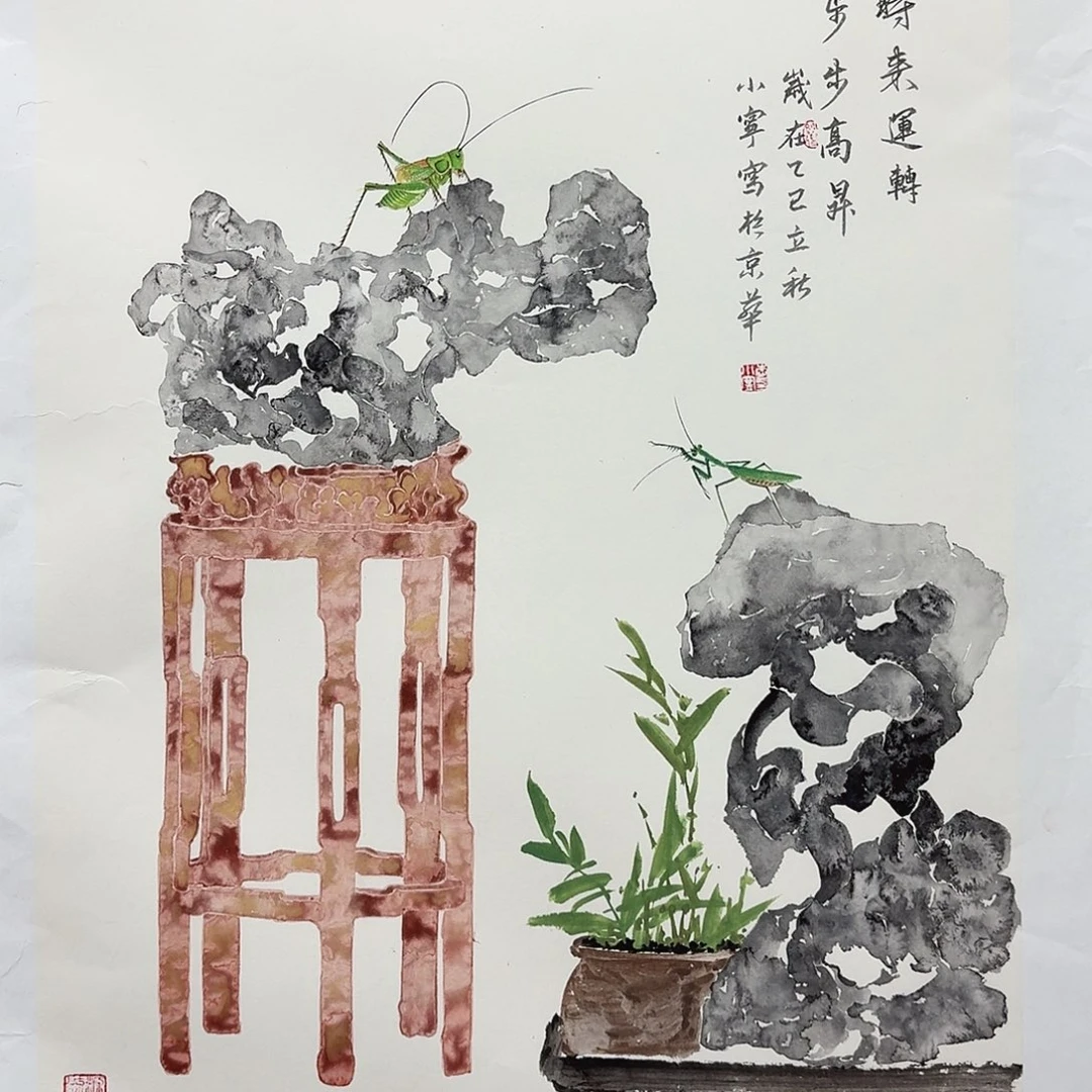 国画亲笔手绘放心去藏