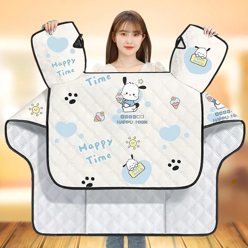 电动车挡风被夏季防晒罩电瓶摩托车防风透气遮阳罩三轮车春秋薄款