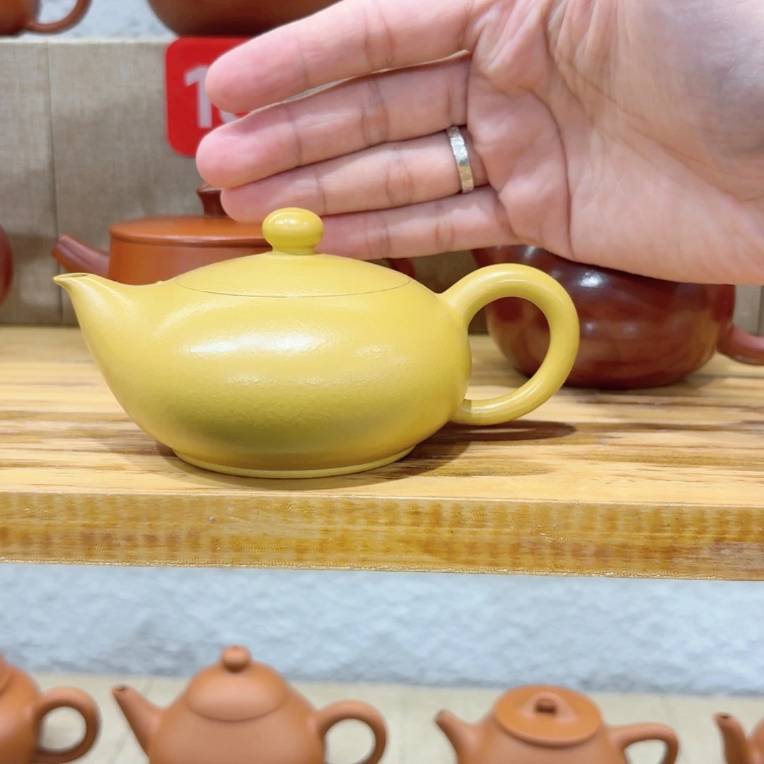 无***花茶壶紫砂黄泥凤雏120毫升……
