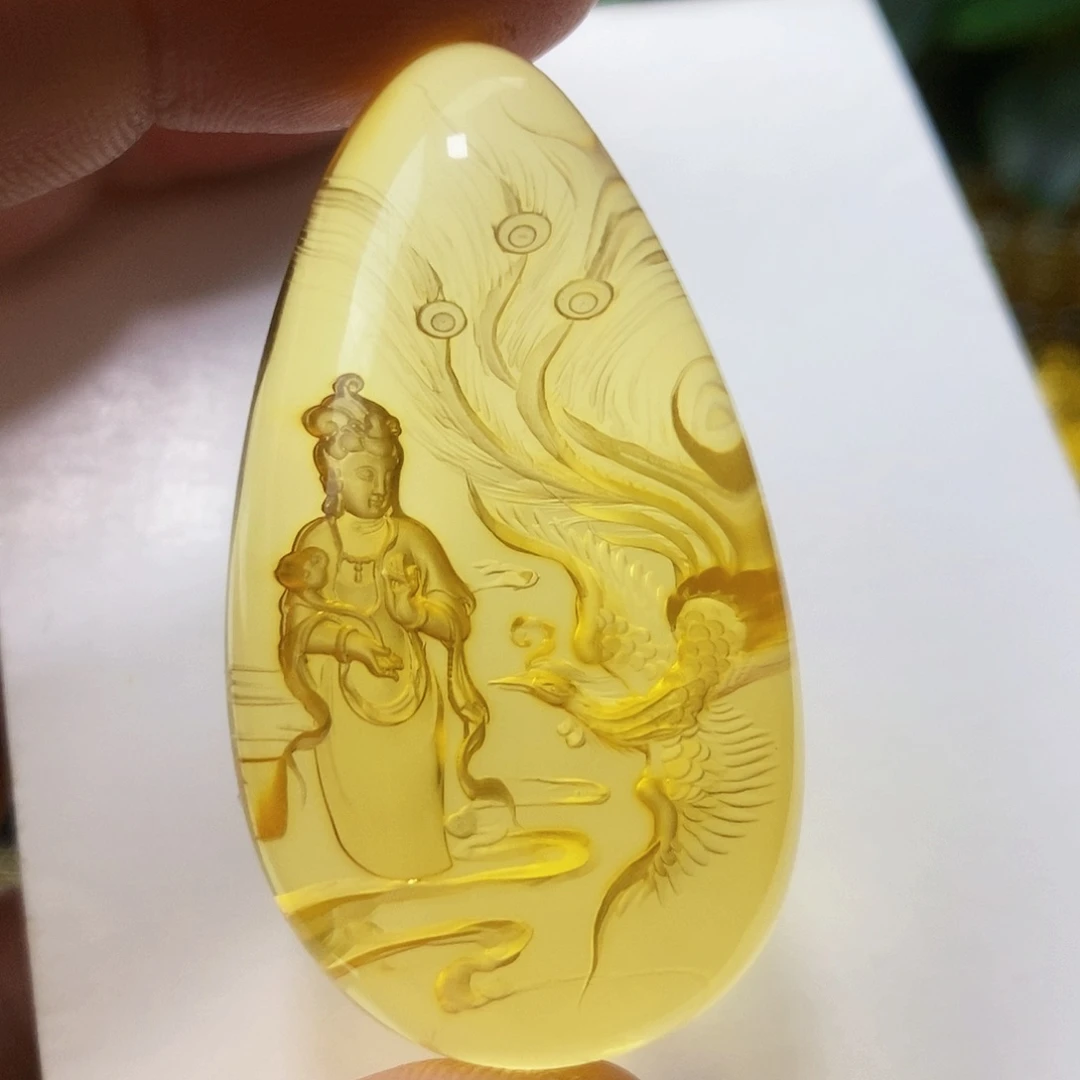 【闪购商品】金珀吊坠(不含链)未镶嵌