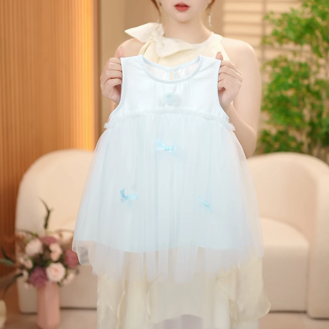 2025夏季新款时尚甜美女小童连衣裙-C25017