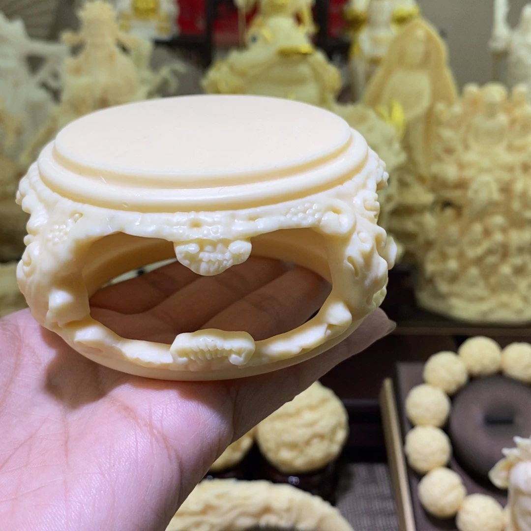 菩提根/象牙果把件象牙果镂空底座
