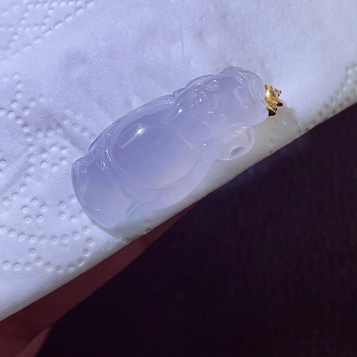颈饰18K金镶嵌翡翠翡翠