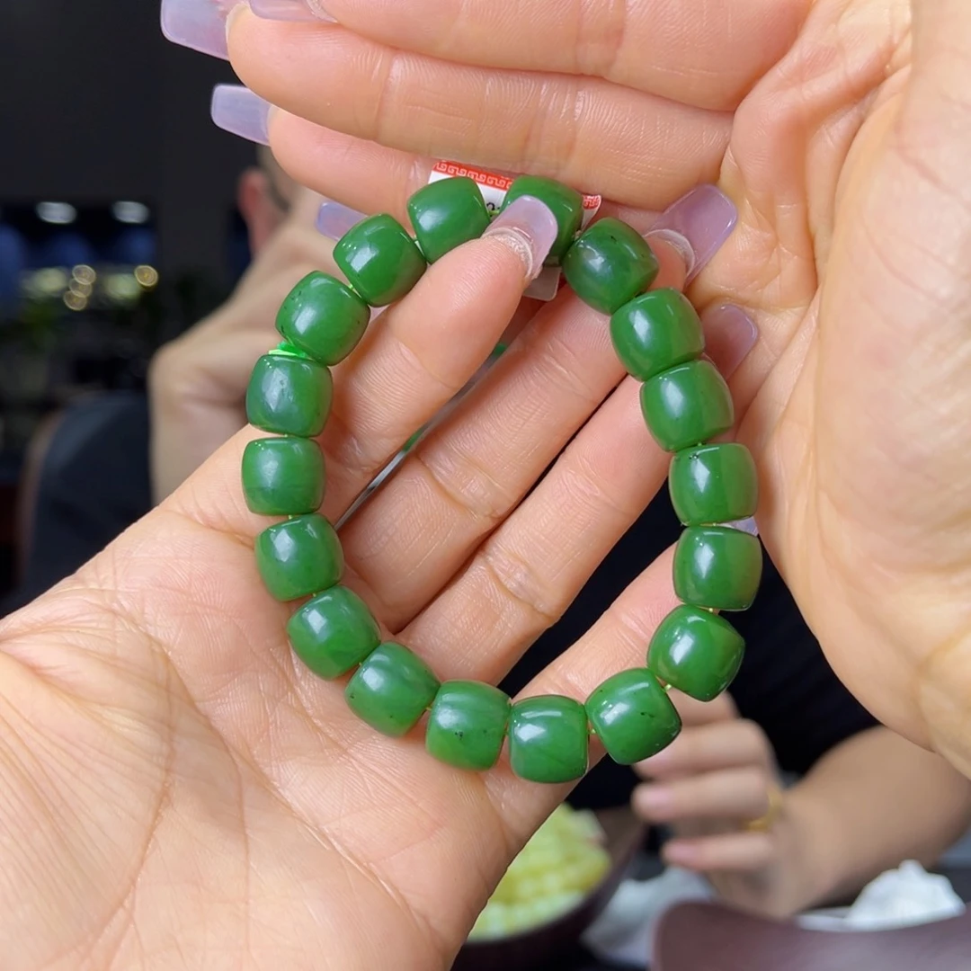 未镶嵌手串和田玉天然和田玉俄碧五号坑料12