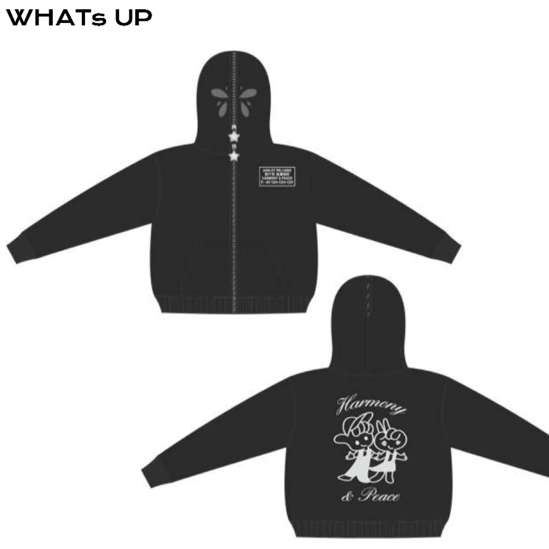 Ashley Williams 25AW 设计师品牌 连帽兔子卫衣WHATsUP