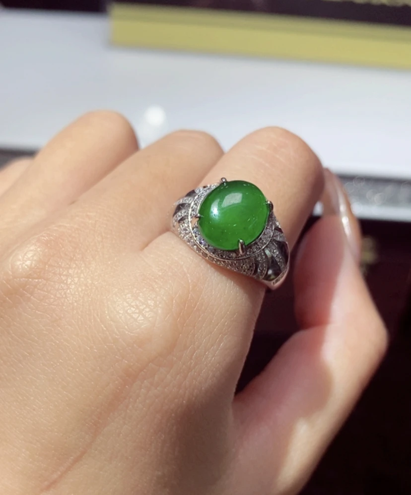翡翠A货时尚戒指PDW01