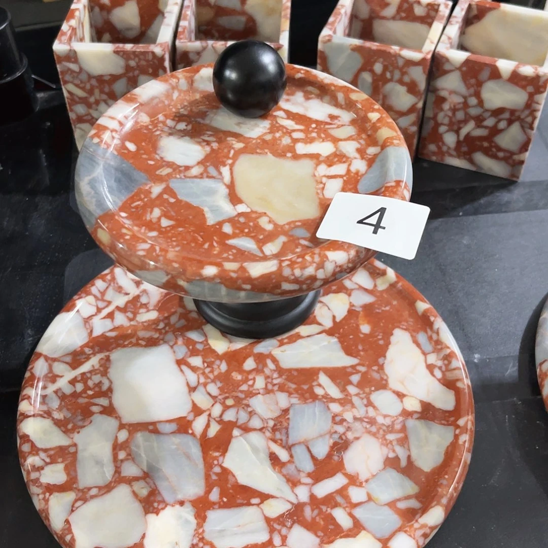 4号宝红双层置物架