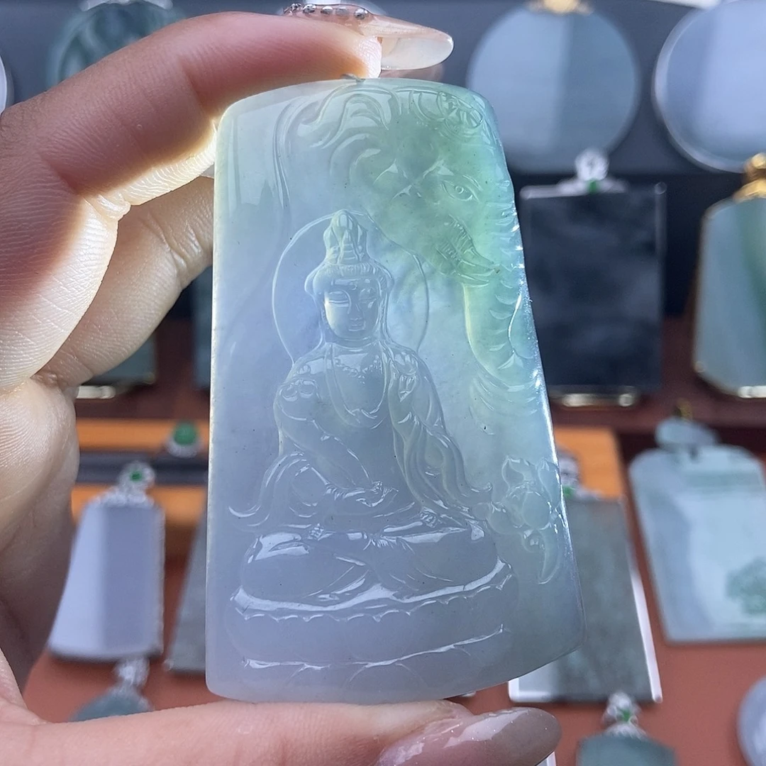 翡翠未镶嵌吊坠(不含链)