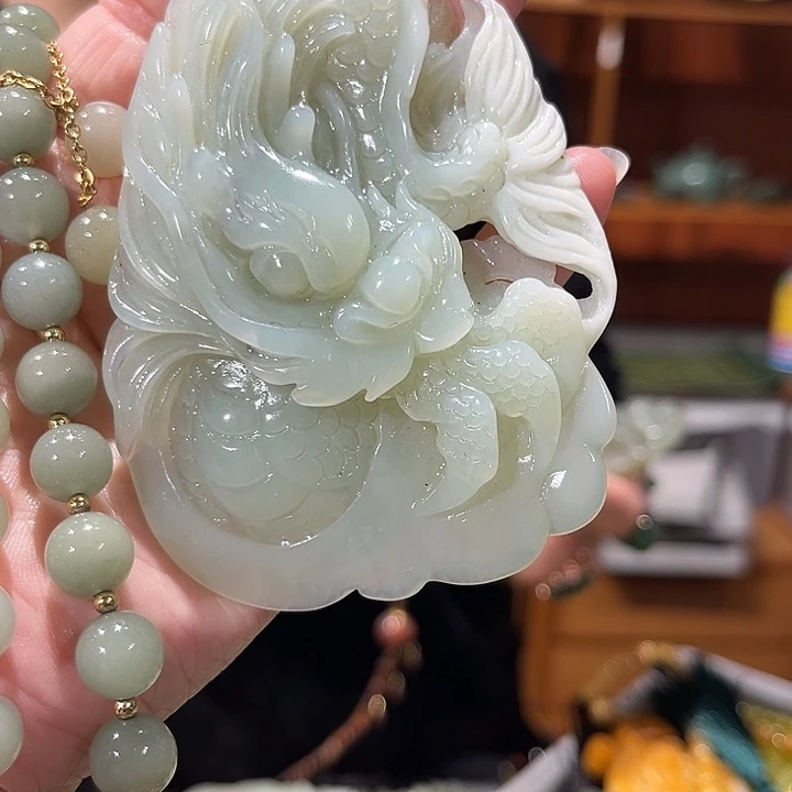 未镶嵌岫玉毛衣链
