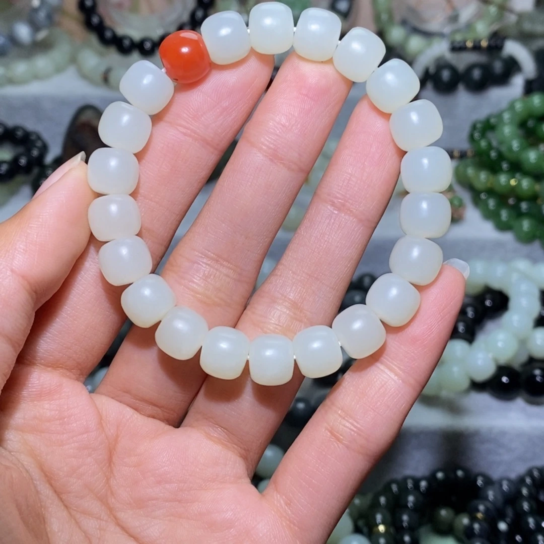 和田玉未镶嵌手链