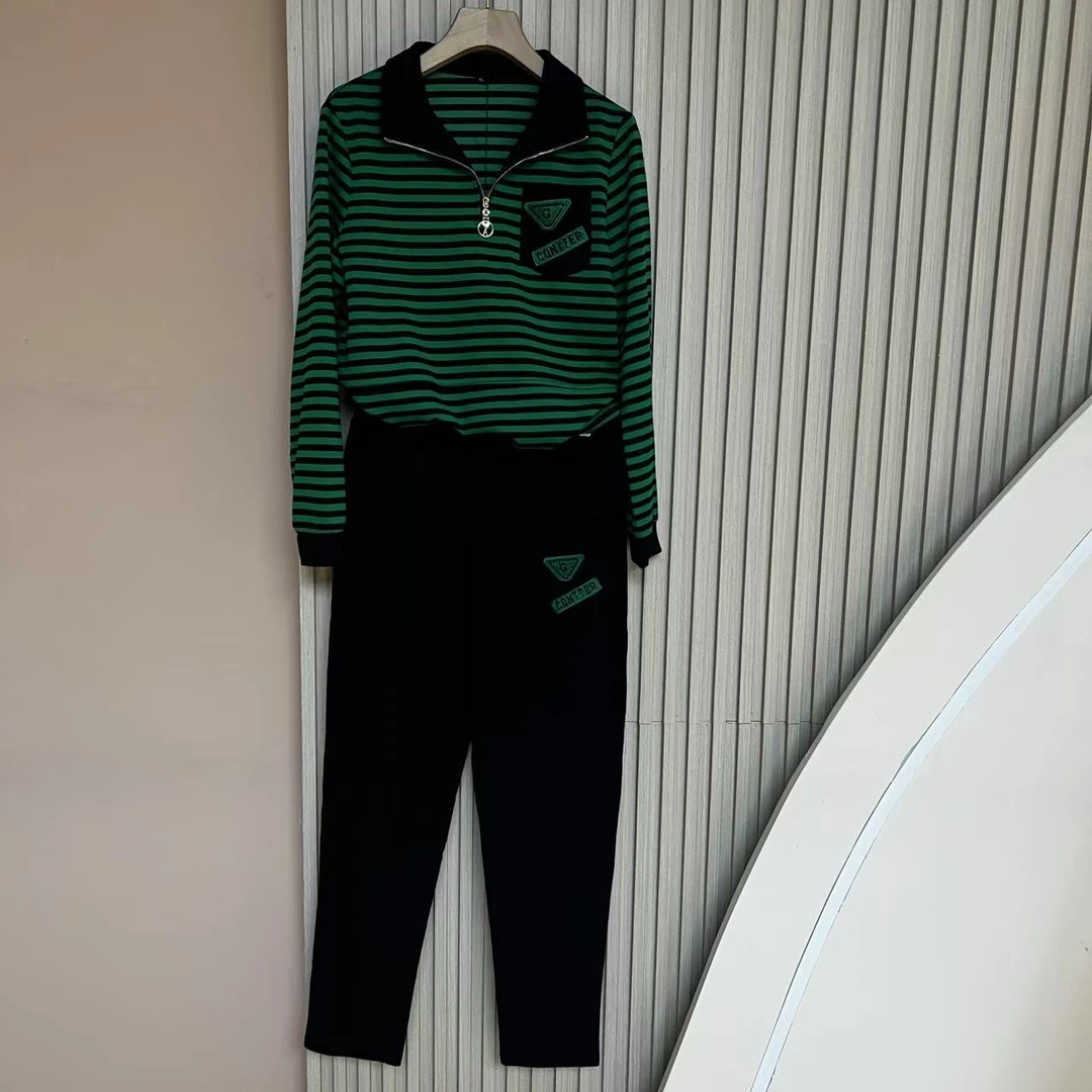 新品女装显瘦百搭韩版时尚休闲运动套装655