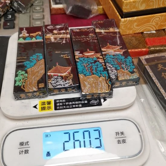 曹素功新墨套墨北海风光2x4墨锭