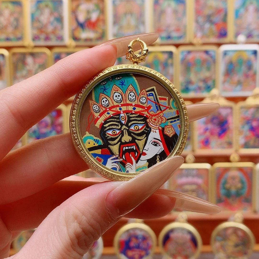 吊坠般若唐卡非遗传承