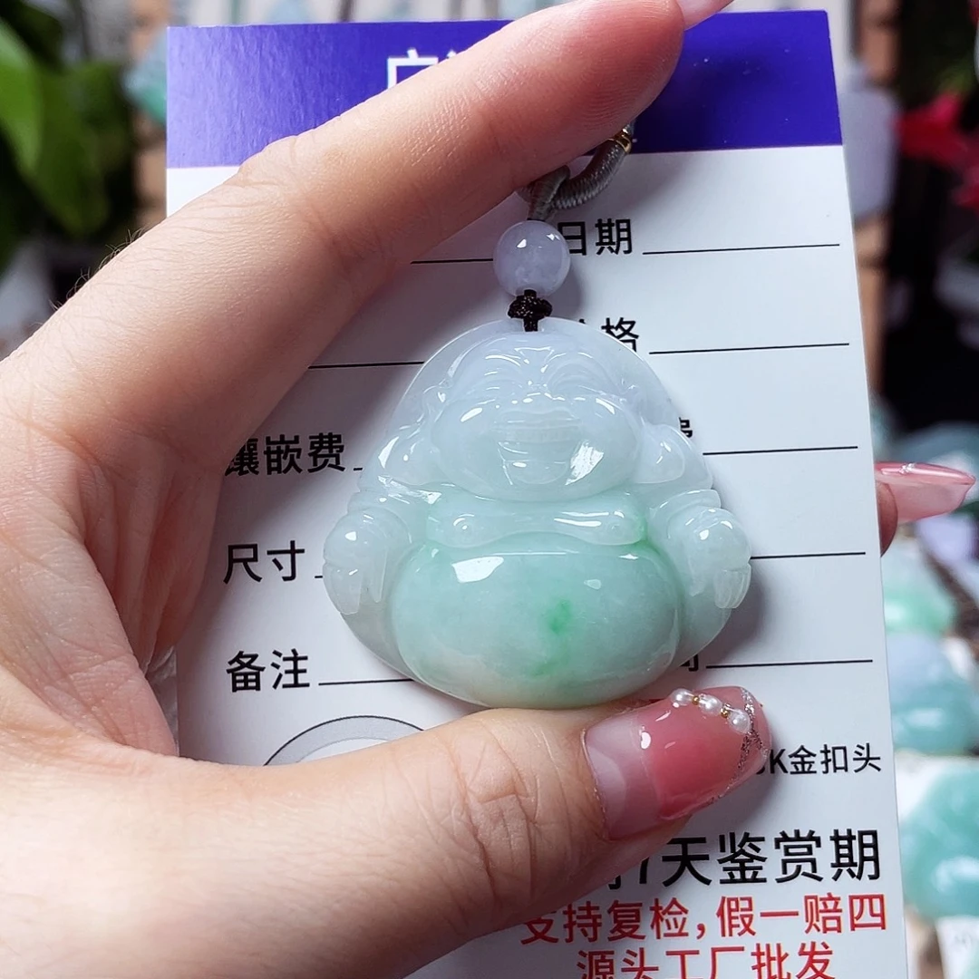 翡翠未镶嵌颈饰佛公10