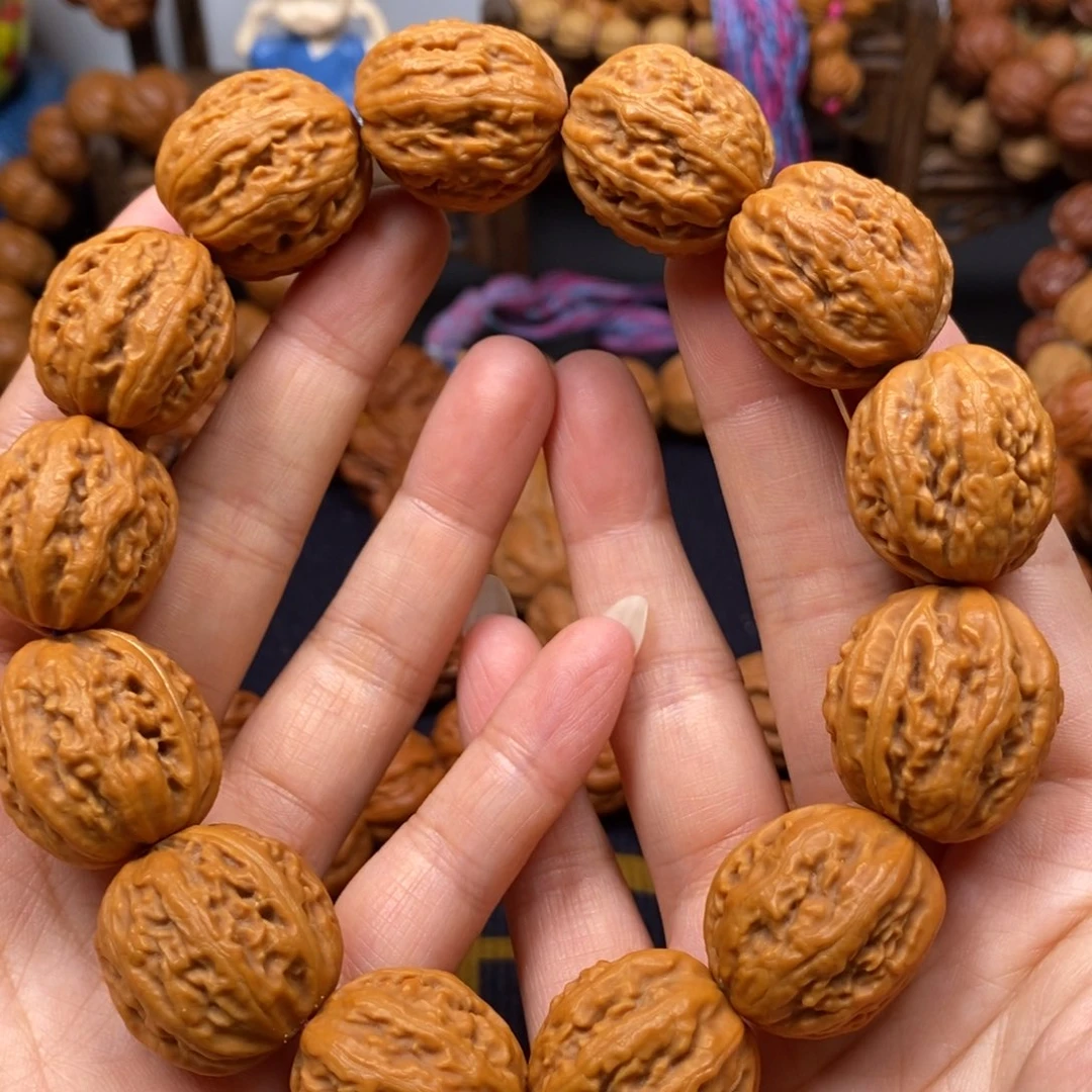 桃核手串粗筋八棱