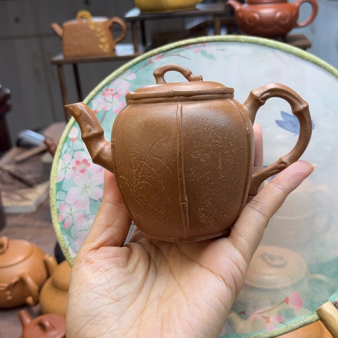 飞***心紫砂茶壶手工制作