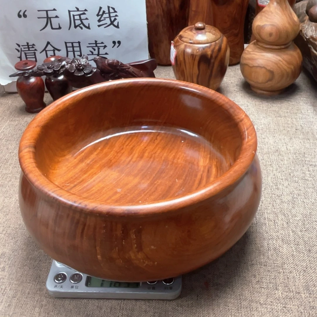 大果紫檀（缅甸花梨）水盂罐