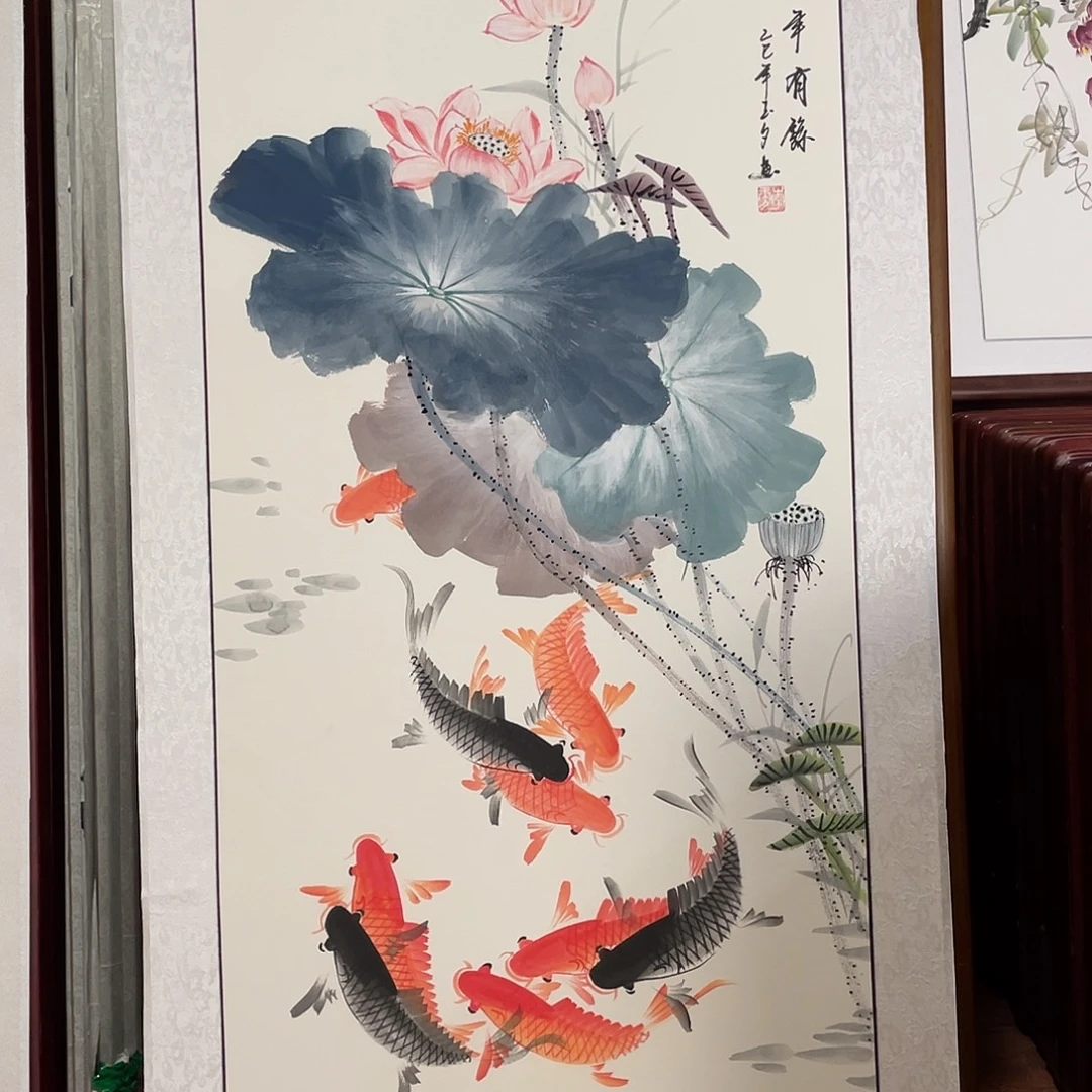 国画带框尺寸63*123厘米