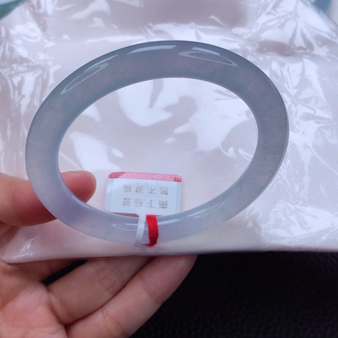 未镶嵌手镯翡翠55.5 冰冰透透 纯粹干净