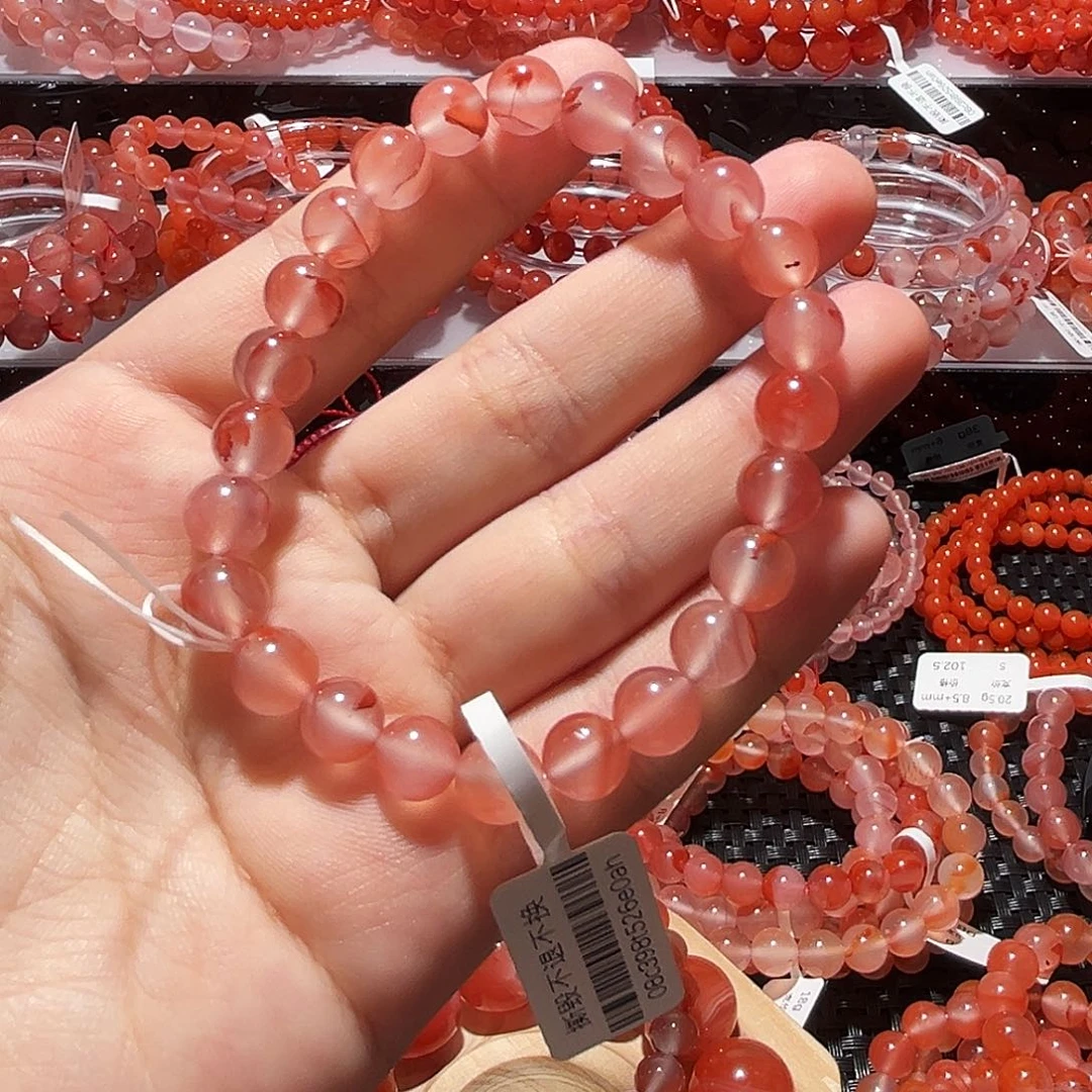 南红玛瑙未镶嵌手链