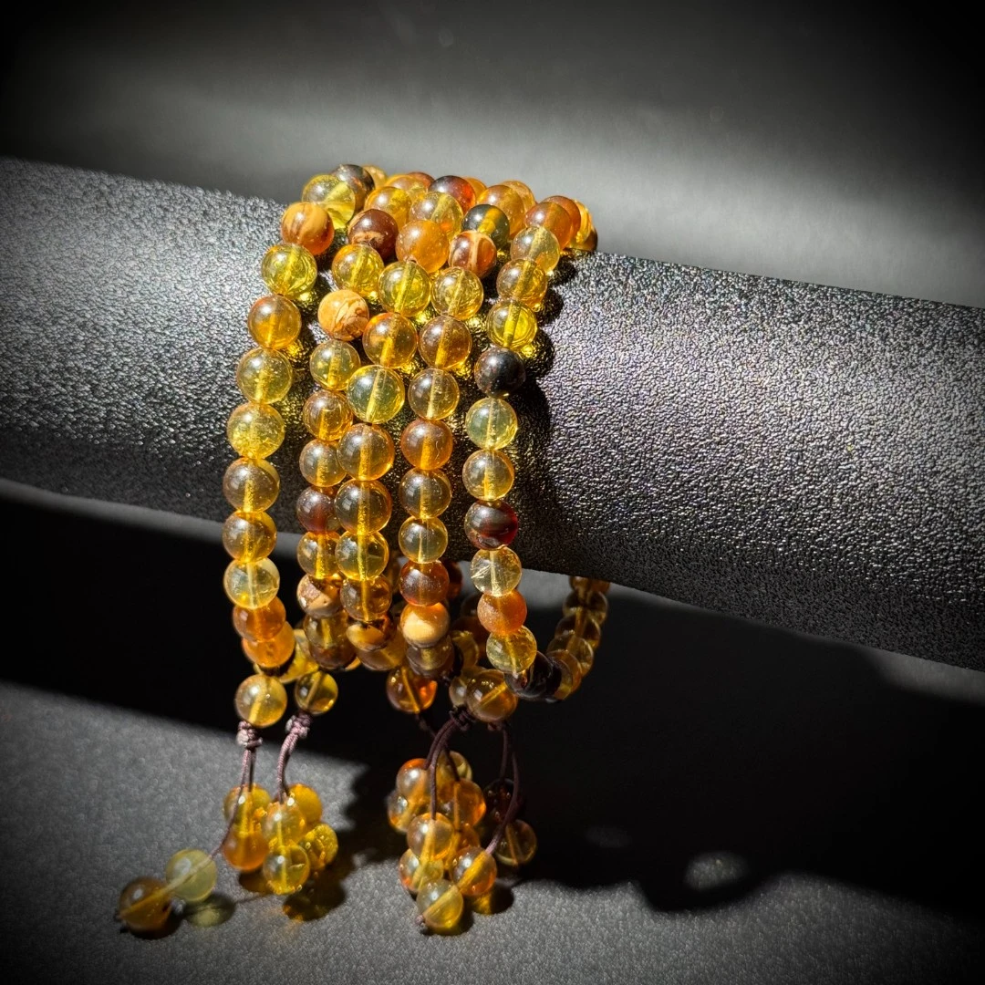 S1072【貝勒爺】琥珀原创手串【多样性发其一】