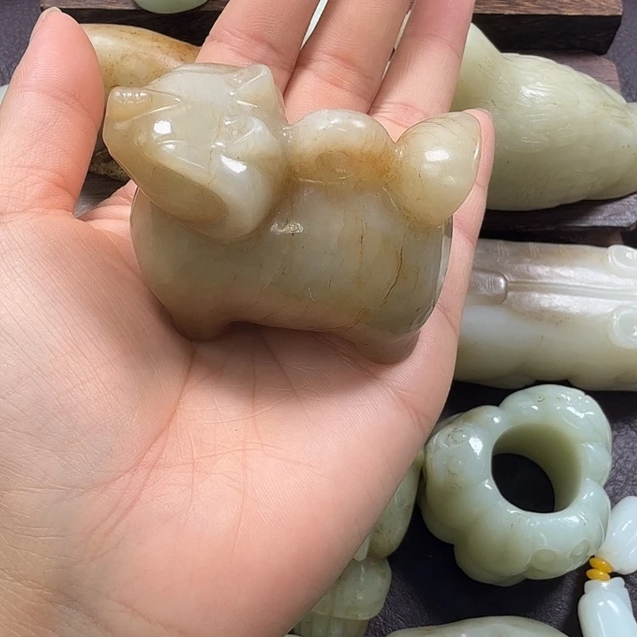 感***生和田玉未镶嵌挂件