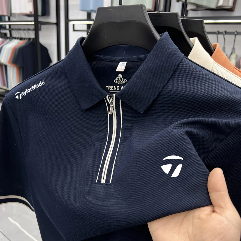 TaylorMade泰勒梅高尔夫服装运动夏季新款男时尚透气golf短袖polo
